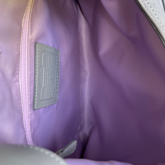 Coach Maggie Gray Leather Hobo Shoulder Bag Handbag Large Dustbag - Picture 8 of 12